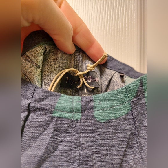 Toad&Co Taj Hemp Strappy Jumpsuit, Women's sz L, Jasper Large Floral Print - Picture 3 of 7